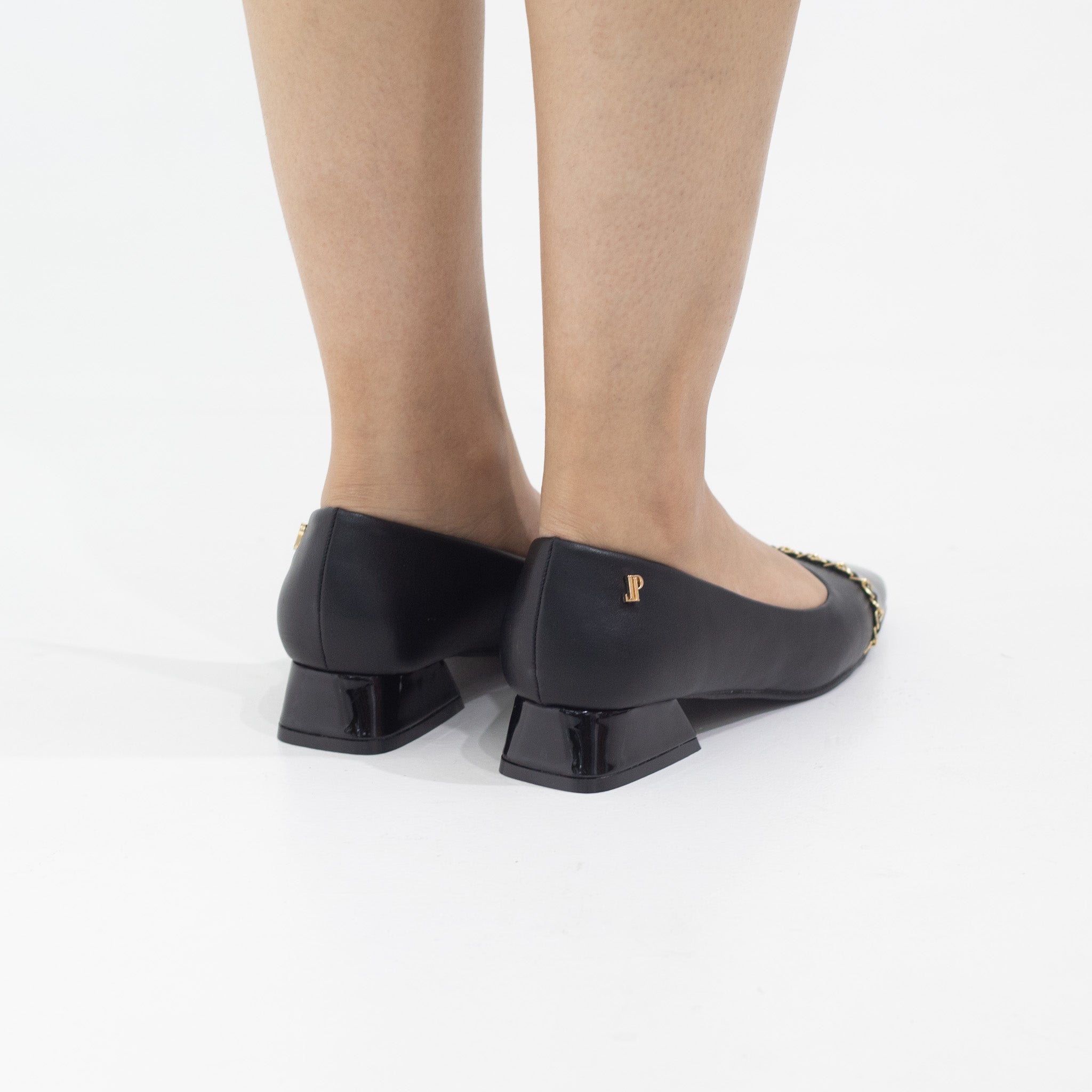 Laika two toned 2.5cm heel with court black